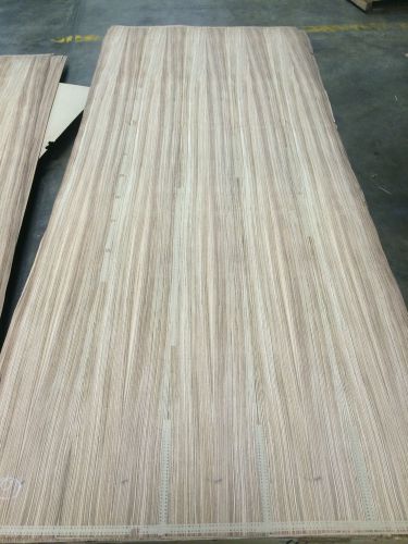 Wood Veneer Zebrawood 48x120 1pcs total 10mil paper backed &#034;EXOTIC&#034; 588.4