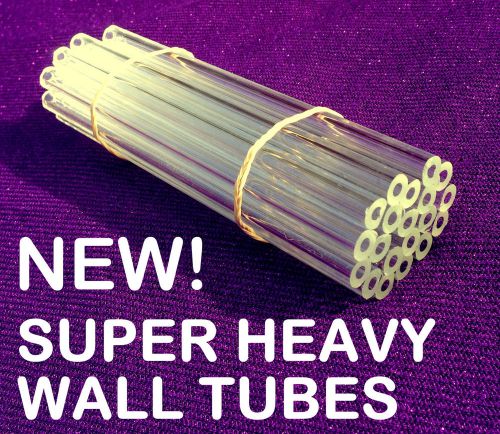 Borosilicate glass blowing tubes 20pcs - 8mm x 2.3mm heavy wall x 150mm pyrex for sale
