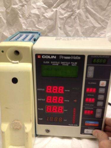 Colin Press-Mate BP-8800MS Sphygmomanometer w/ Temp Interface 8000MS AS-IS