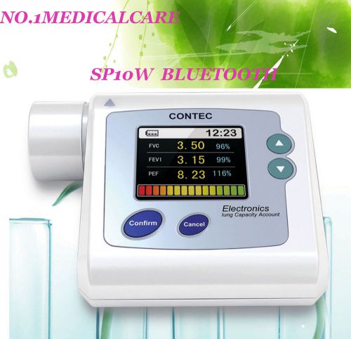 SP10W Handheld Spirometer Lung Check,Pulmonary Function,PC Software bluetooth