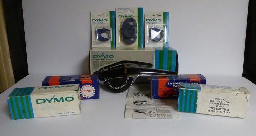 Vintage DYMO Chrome 1570 Tapewriter Label Maker Labeling System NICE