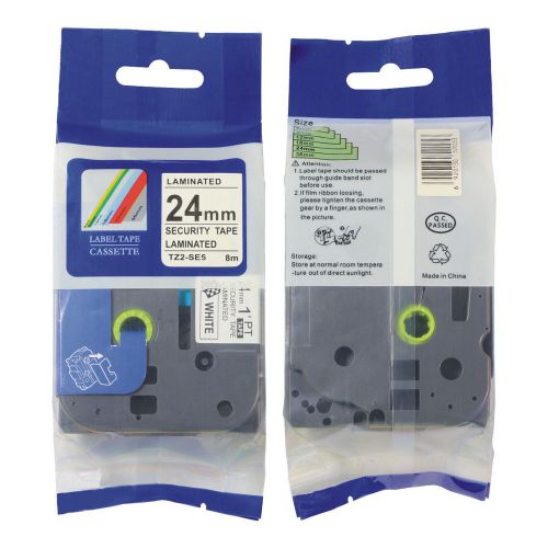 Label tape tze-se5 black on confidential white 24mm*8m compatible for pt330 for sale