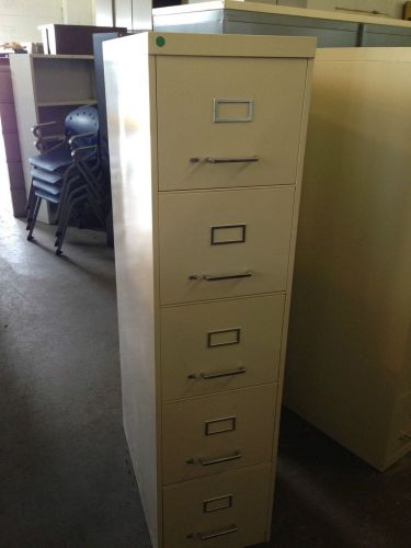 ***5 drawer letter size file cabinet by allsteel office furniture w/lock&amp;key*** for sale