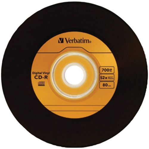 VERBATIM 97935 700MB 80-Minute Digital Vinyl CD-R(R), 10 pk