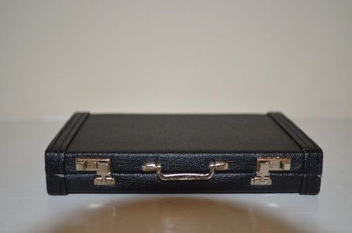 NEW Miniature Black Attache Case Business Card Holder or Gift Box for $ X-,mas