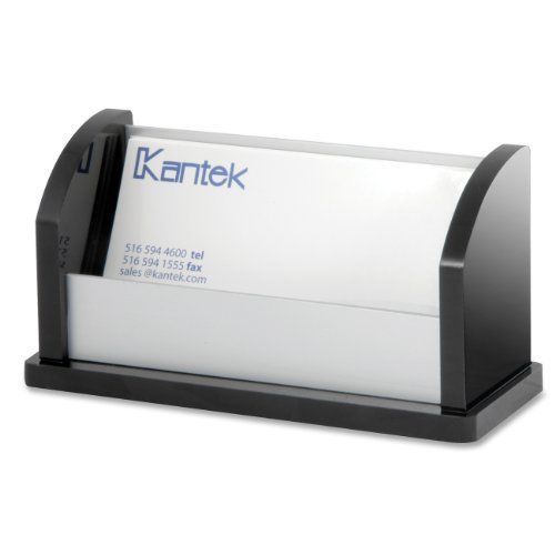 Kantek Business Card Holder - Aluminum - 1 / Each - Aluminum (BA330)