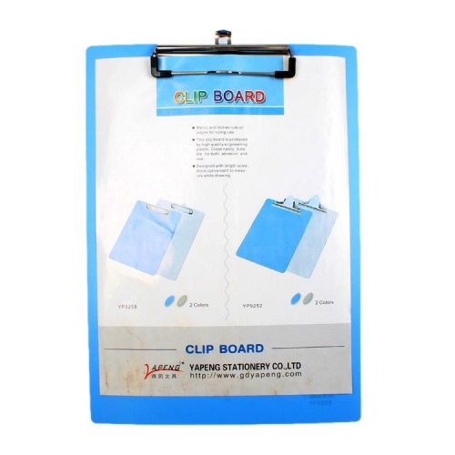 New 8.94*12.375&#039;&#039; Blue Plastic Nature Saver Recycled Clipboard For Business Used