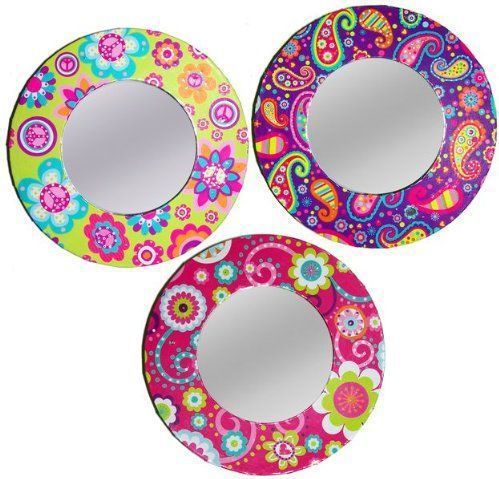 Glo lite magnetic mirror design may vary mirror per pack magnetic backing for sale