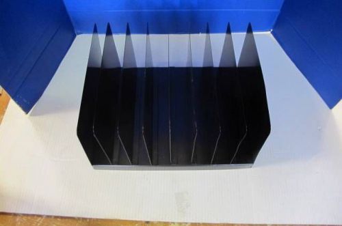 Skilcraft nsn4524558  8 compartment  vertical file organizer  black metal $107 for sale