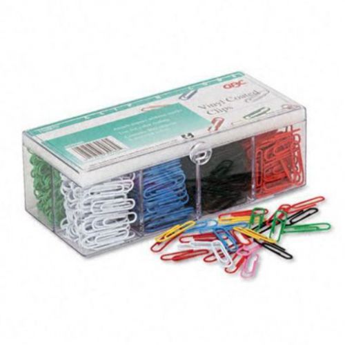 NEW ACCO Nylon Paper Clips  8 Assorted Colors  800 Clips per Pack (9839960A)