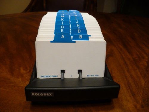 Vintage ROLODEX Open Card File Model NVIP-24 with cards Unused