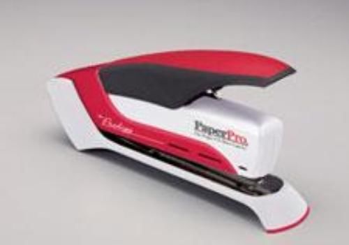 Paperpro prodigy spring powered stapler red &amp; white for sale