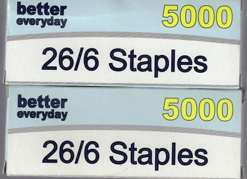 1 Pack of 5,000 Standard Staples 26/6 Refill School, Home &amp; Office Supplies