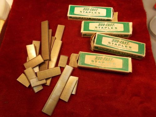 #9 of 16, lot of new old stock duo-fast staples, 4 boxes of 5000 5/32&#034; no. 345-c for sale
