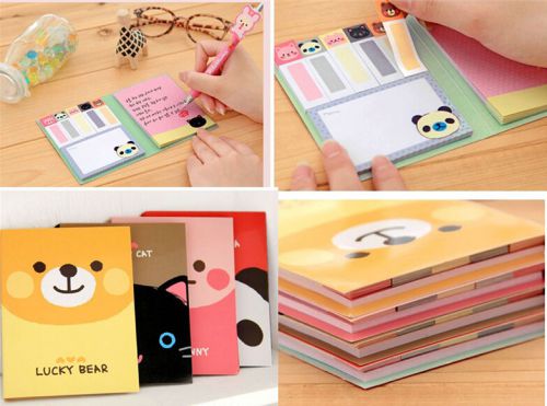 Four Sweet Styles Send Random Convenient Sticky Post Notes Post-It Bookmark New