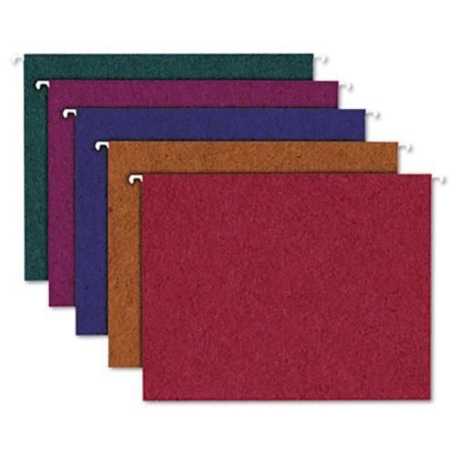 Esselte 35117 Recycled Paper Color Hanging Folders, Letter, Asstorted Jewel