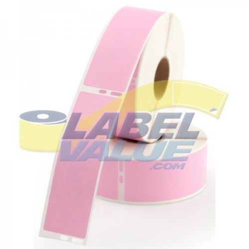 2 Dymo Compatible LV-30252 Pink Address Labels