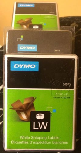 2 Two New Dymo Shipping Labels - 2.12&#034; X 4&#034; 220 Label, 1 Roll Label (30573)