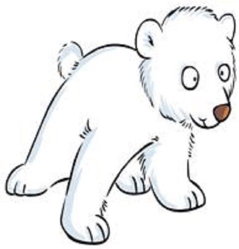 30 Custom Polar Bear Cub Personalized Address Labels