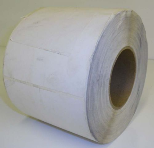 Lot 1500 4&#034; x 5&#034; off white thermal transfer labels roll 3&#034; core for sale