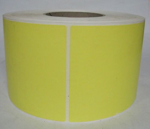 Data Label 4&#034; x 6&#034; Thermal Yellow Labels 640-TTT-4-6P-YE Lot of 883 NNB