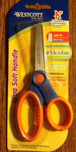 Soft Handle Kids Scissors with Antimicrobial Protection, 5&#034; Blunt