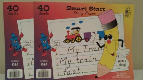 Smart Start Story Paper,  2 Packs, 80 Sheets Total, Kindergarten and 1st Grade