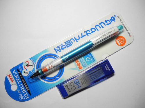 Blue UNI KURU TOGA M5-450 0.5mm mechanical pencil free HB pencil leads