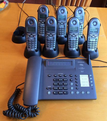 Siemens Gigaset 8825 2-line Phone with 6 Gigaset 8800 Wireless Handsets