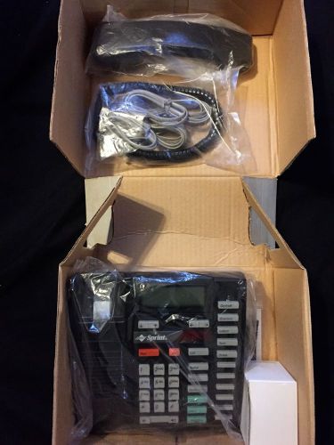 Meridian m9417cw 6 button 2 line phone black sprint caller id speaker display for sale