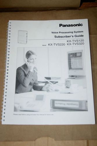 Panasonic Voice Processing System Subsciber Guide Manual KX-TVS120 TVS220 TVS320