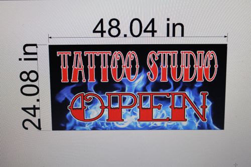 Tattoo Banner 2ft x 4ft 13oz outdoor use