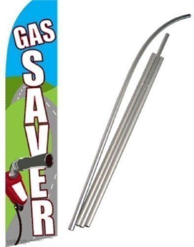 Gas Saver Swooper Feather Bow Business Flag W/pole 15&#039;
