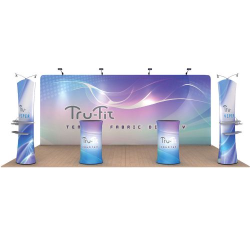 20 feet x 10 feet Straight Exhibition Display System (Graphics Included)