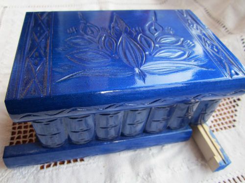 Wooden puzzle box jewelry case trade show display secret compartment office lock for sale