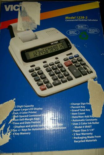 Victor 1228-2 12-Digit Commercial Printing Calculator OPEN BOX