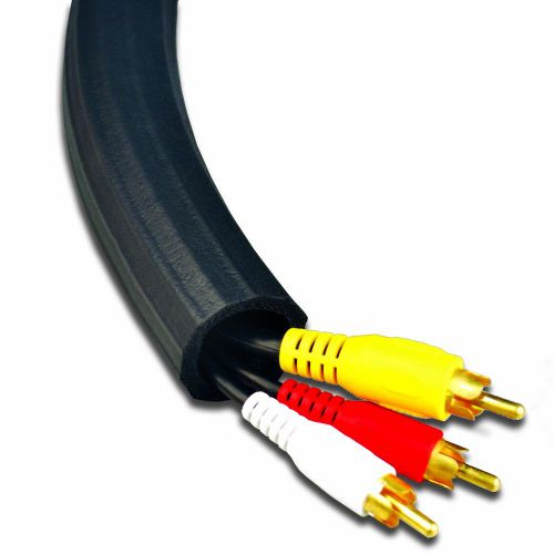 UT Wire UTW-FCW8-BK 8-Feet Expandable Flexi Cable Wrap, Black Brand New!