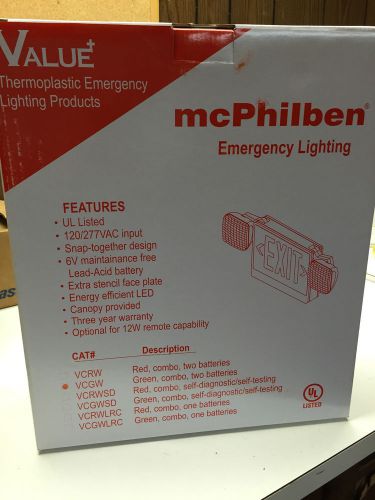 McPhilben Emergency Exit Lighting VCGW NRFB