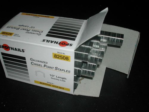 Stcr5019 1/2 length power crown staples works in bostitch guns spotnails 82508 for sale
