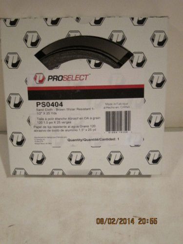 Proselect  sand cloth, 1-1/2&#034;x 25 yards, 120grit, free shipping, new in box!!!!! for sale