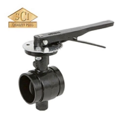 2” grooved end butterfly valve with lever handle for sale