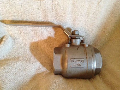 Lot of 3 threaded stanless steel ball valve 1000wog for sale