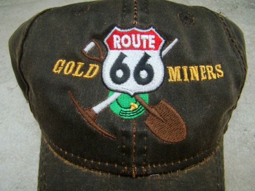 &#034;Route 66 Gold Miners&#034; Weathered Cotton Hat