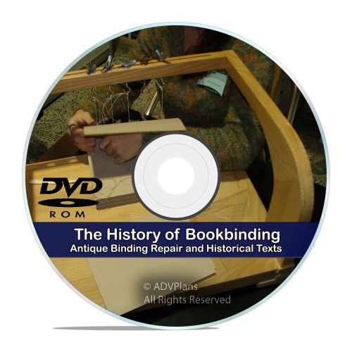 How to Bind &amp; Repair Vintage Books, Bookbinding History Info -61 Books on CD V78