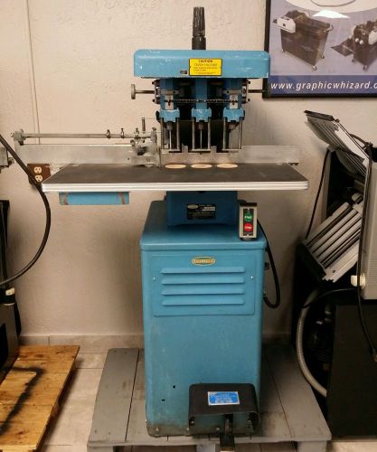 REBUILT CHALLENGE EH-3A PAPER DRILL,  1 Phase, 208-230V - With 3 Drill Bits