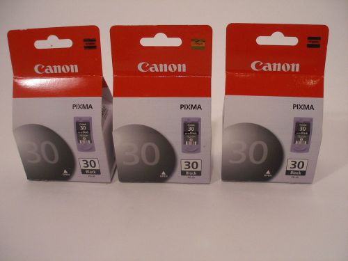 Canon Pixma iP1800 1114CCN52  3 PG-30 Black Ink Cartridges NEW SEALED