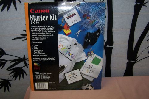 CANON STARTER KIT SK-101 CST-6022-000 NEW IN PACKAGE 8.5&#034;X11&#034; SPECIALTY PAPERS A