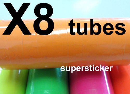 Orange Price Tags for MX-6600 2 Lines Gun 8 tubes x 11 rolls x 500