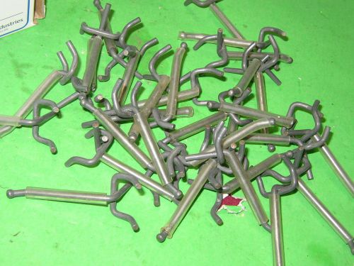 50 pegboard hook  lot 2&#034; with no slip plastic tubing  1/8&#034; x 2&#034; steel  6k2 for sale