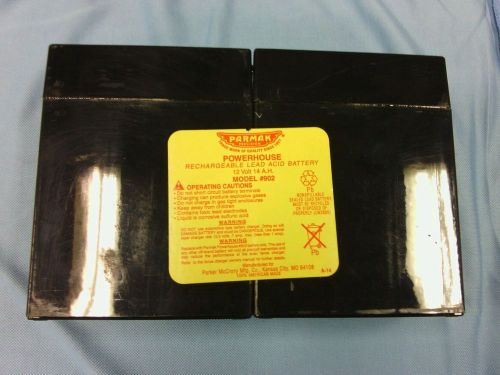 Parmak 12 volt rechargeable fencer battery.  Model #902. NEW/FRESH, READY TO USE